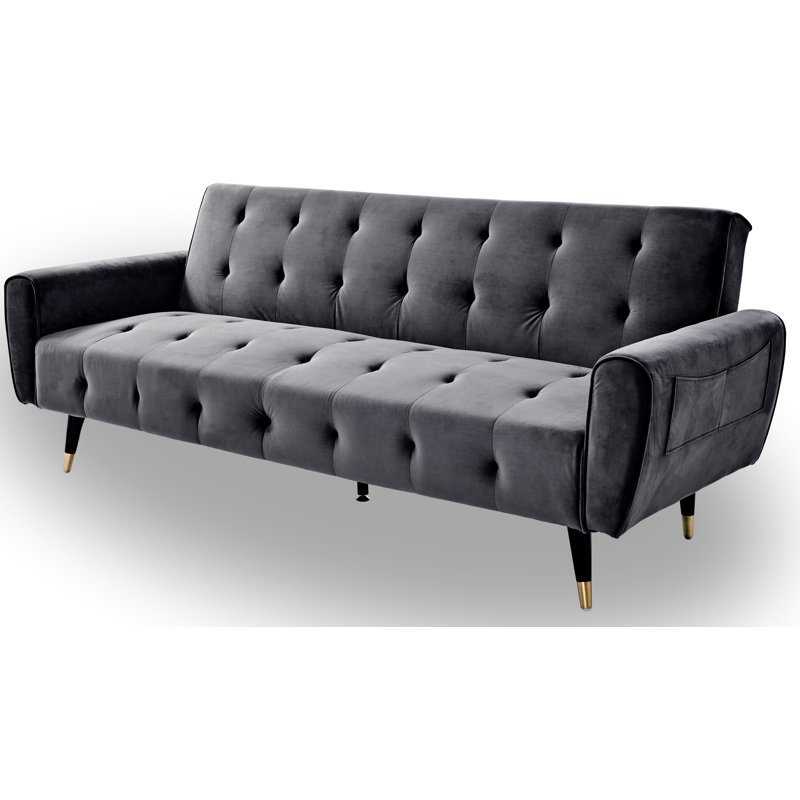 Shiflet 3 Seater Sleeper, Platinum Grey Velvet