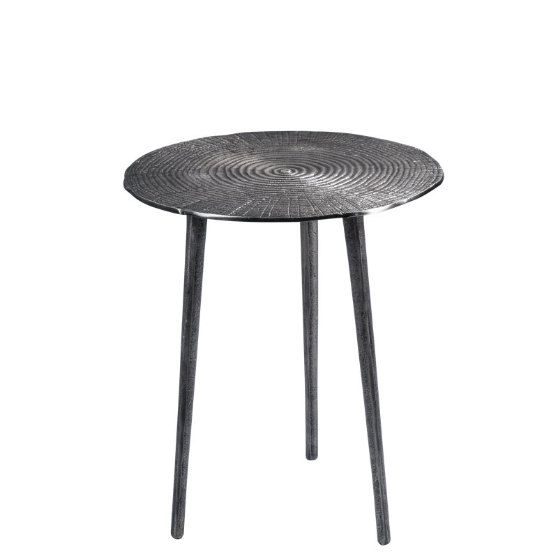 Weathersby End Table, 47cm H x 40cm W x 40cm D, Silver