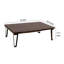 Table basse Ally XL, incrustations en métal doré, brun Parota -111734937