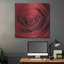 «The Red Rose II» par Lori Deiter, art mural en métal, 36 po x 36 po-102014241