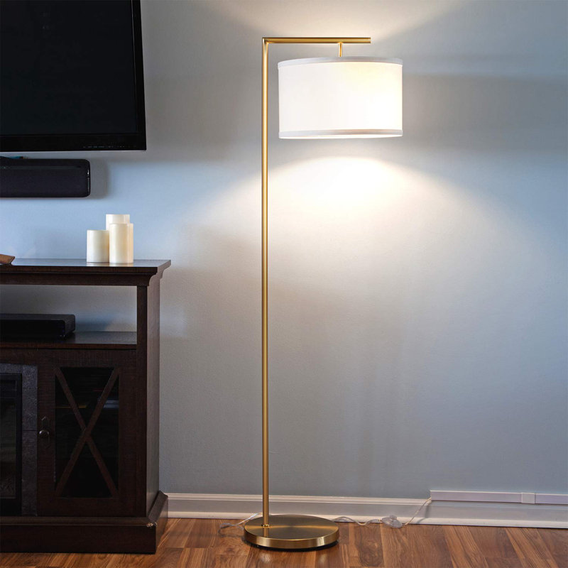 Lampe sur pied 60 po Lenu, Or