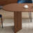 Walnut Oval Unfinished Dining Table-1744585494
