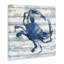  Crabe bleu sur toile patinée par Jessie Perry-1415574439
