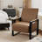 Whole Metal Frame Upholstered Accent Chair With Side Tray Table-670389716
