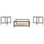 Ensemble de table basse et de table de bout Amherst - noir-544996411