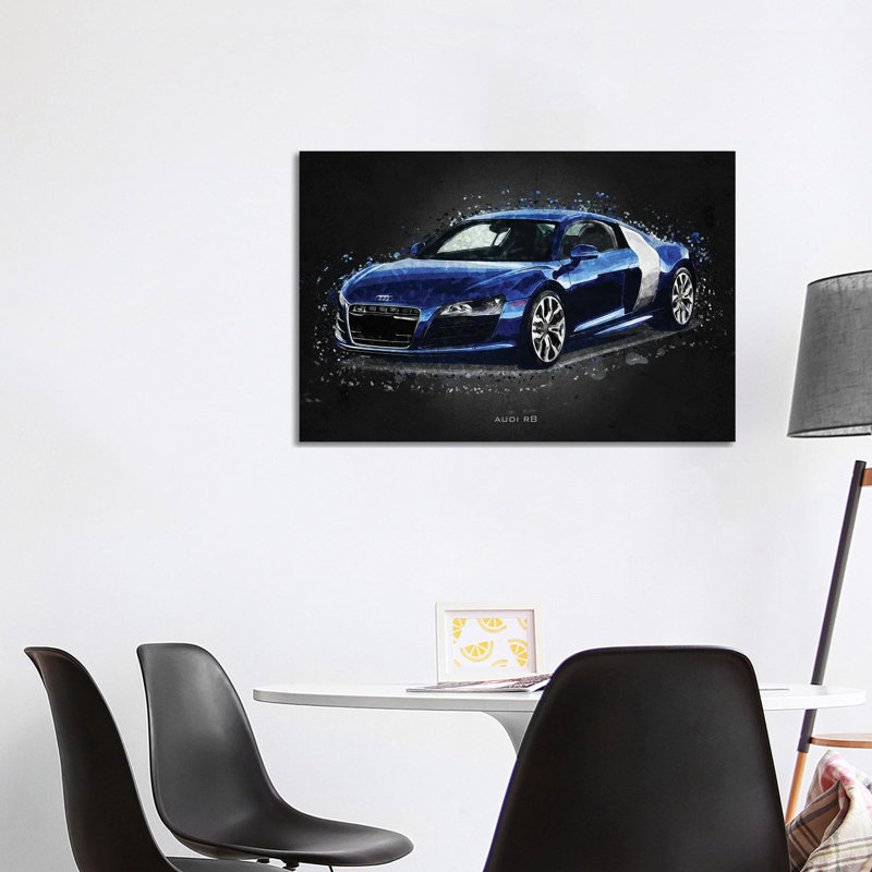 Audi R8 Acrylic by Gab Fernando - Wrapped Canvas Gallery-Wrapped Canvas Giclée, 101.6 cm H x 66.04 cm W x 1.91 cm D