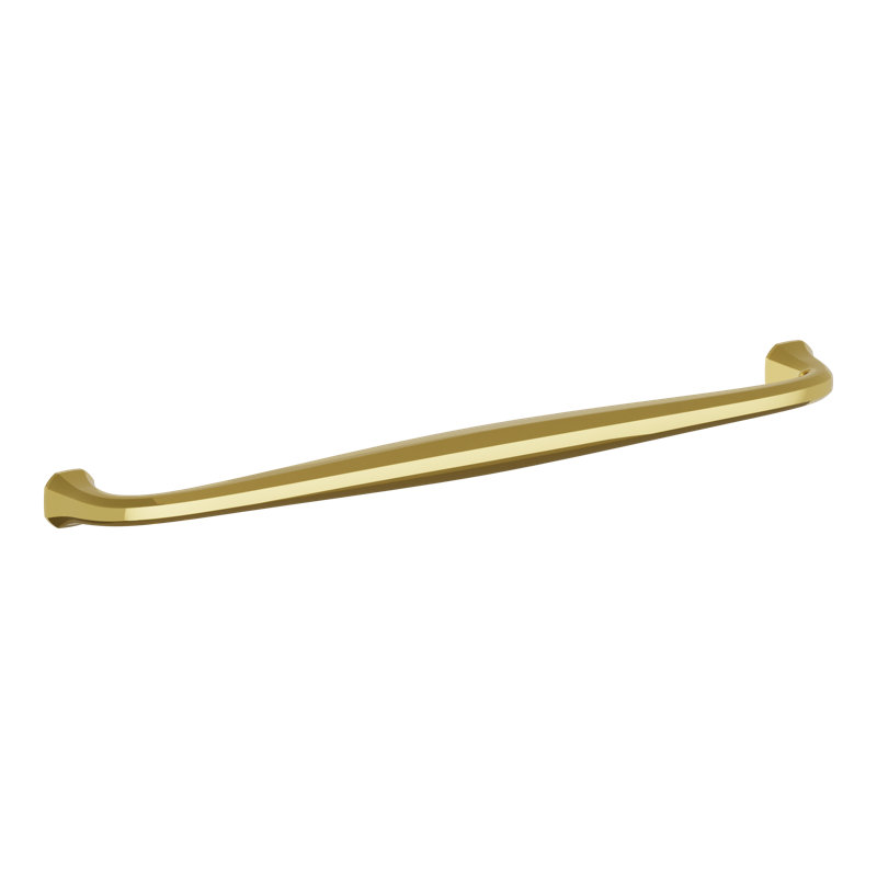 4397 Severin B 12" Cabinet Pull, in Lifetime (PVD) Satin Brass, (PVD) Polished Brass