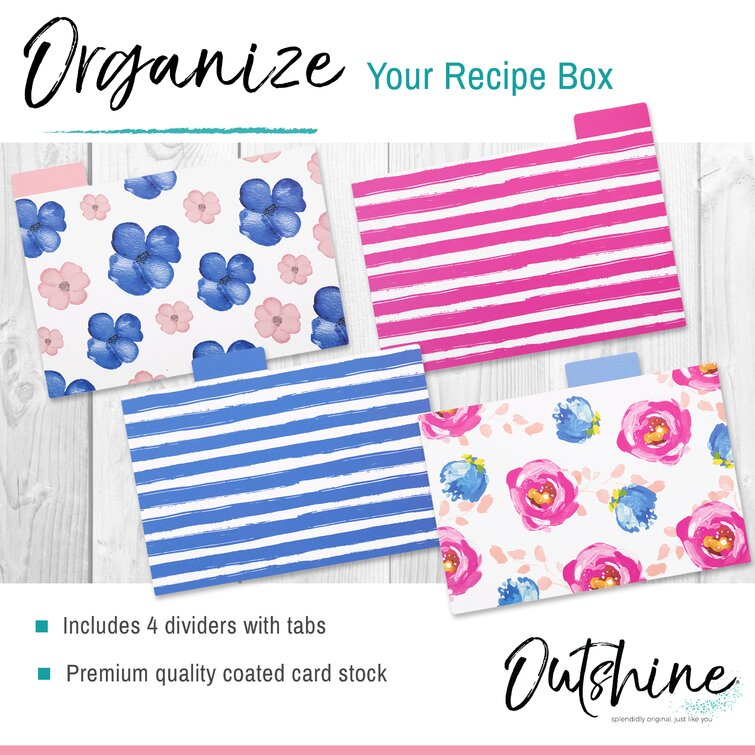 60 Packs Recipe Cards 4x6 Inch Double Sided Blank Recipe Cardstock