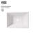 Vinca 18" L x 14" W x 5" H Rectangular White Matte Stone™ Vessel Bathroom Sink with 10" H Faucet