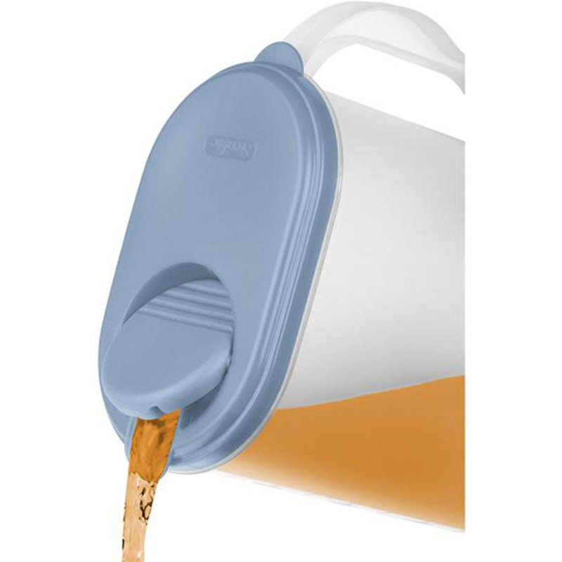 12 Pack Plastic1 Gallon Lidded Pitcher With Clear Base And Handle Washed