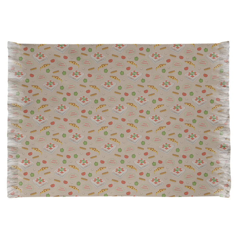 Beige pizza Tapis décoratif, Oui