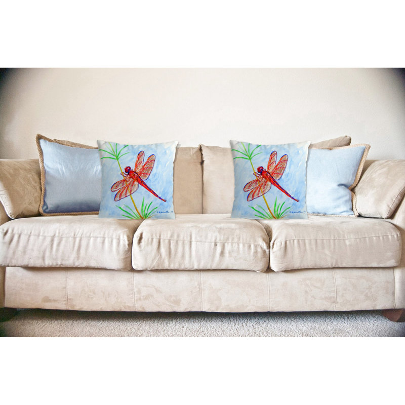 Outdoor Reversible Throw Pillow