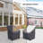 Hawes Outdoor Wicker Stacking Dining Chair Covers