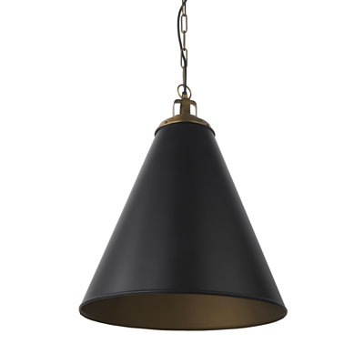 Luminaire suspendu conique à 1 lumière Gilda