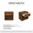 Venice Modern Nightstand With Soft Close Drawer-1804715390