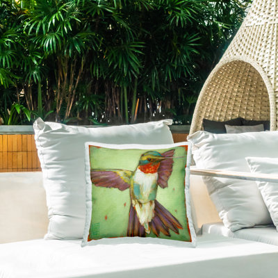 Housse et insert de coussin décoratif en polyester pour intérieur / extérieur Stacy Daguiar