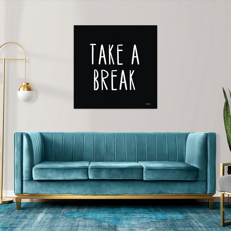 Take A Break, art contemporain abstrait, H 36 po x l 36 po