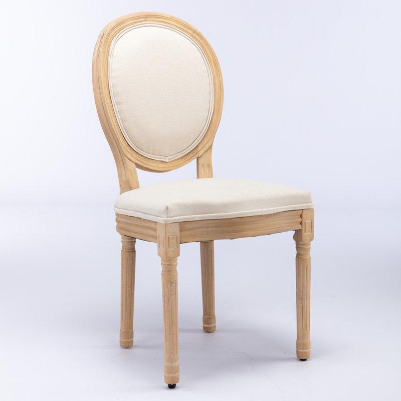 Chaise de salle à manger en lin, Beige