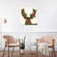Deer, Candy Cane Wreath by Fab Funky - Painting on Canvas-532802414-406365568