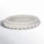 Sagebrook's Julienne Elegant 18" Windsor Carved Marble Tray, White Timeless Centerpiece for Any Setting