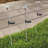 Silver Solar Powered Integrated LED Metal Pathway Light Pack
