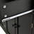 Black Kitchen Island Cart With Strong Solid Wood Top, 4 Door Cabinet, 2 Drawers, Spice Rack & Mobile Locking Caster Platform, Black, Cabinet Adjustable Shelves, Drawers