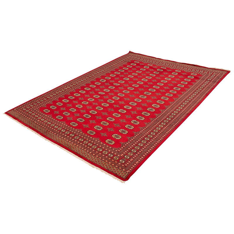 Tapis rouge foncé Finest Peshawar Bokhara 9 pi 0 po x 12 pi 5 po