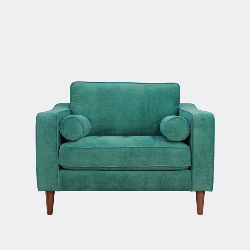 Fauteuil Mikaylie, Mélange de polyester vert