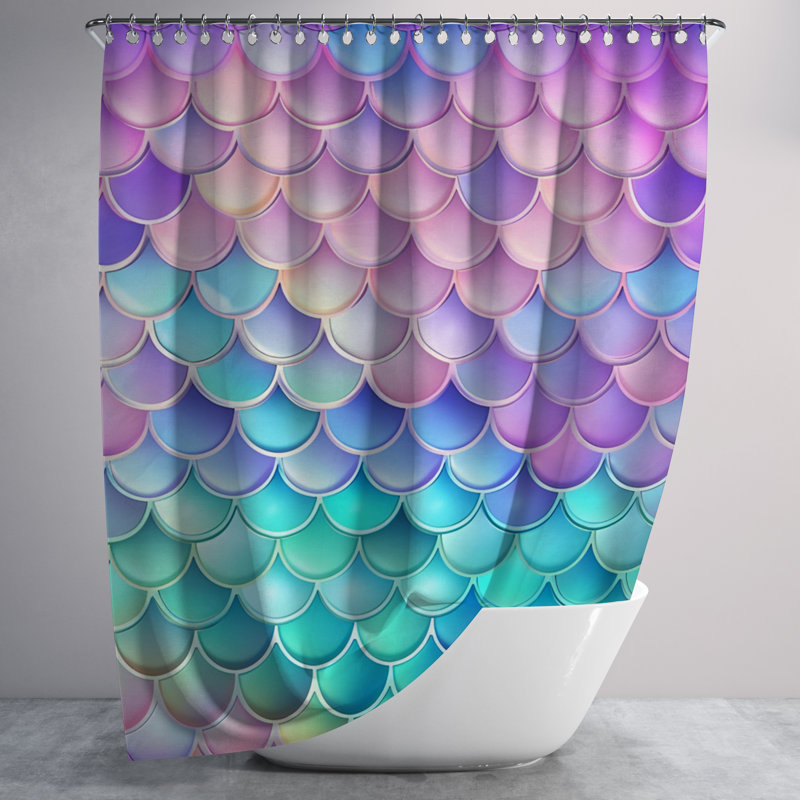 Geometric Shower Curtain, 72" H x 70" W
