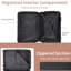 Ensemble de 2 valises durables en plastique rigide avec serrure TSA extensible et roulettes pivotantes
