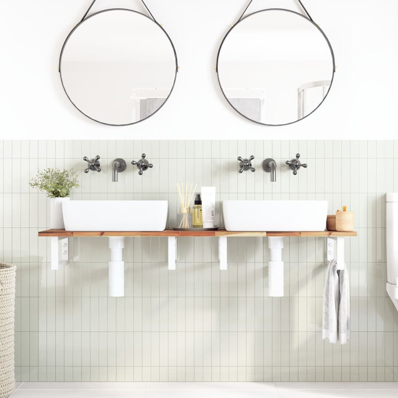 Accent Shelf, White, 2" H x 120" W x 40" D