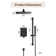 SlideLux Complete Rainfall Shower System with Rough in-Valve and Slide Bar