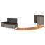 Pied de spa 17,7 po de couleur grise