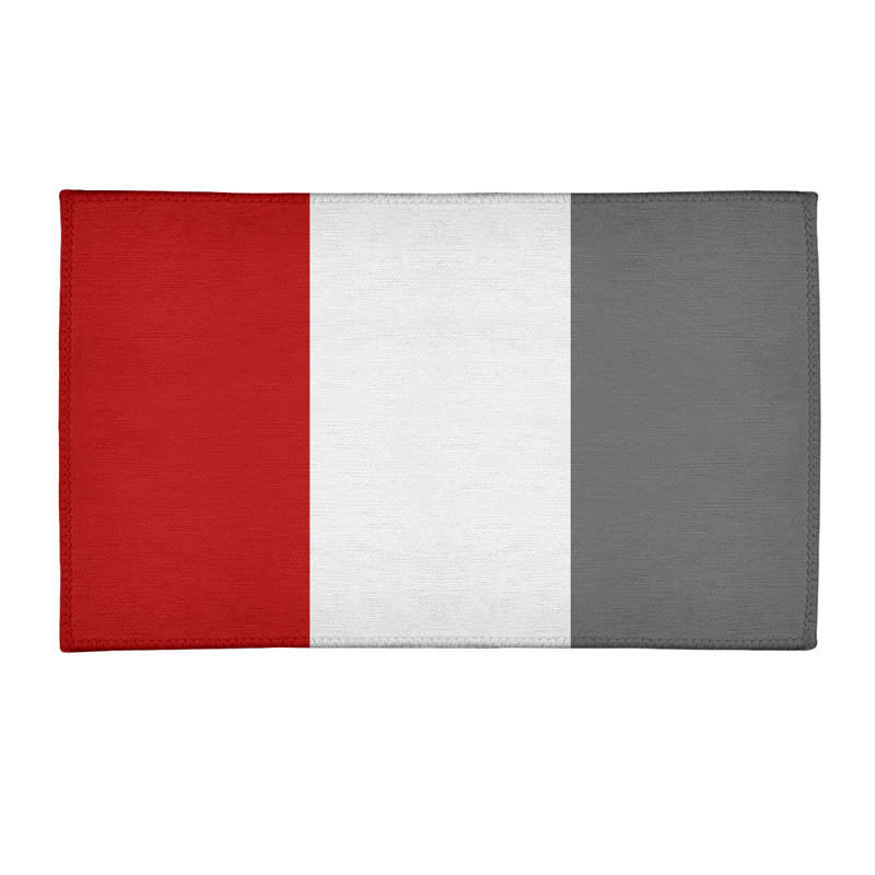 Tapis rouge/gris, Rectangle 2 pi x 3 pi