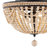 Solid Wood Semi Flush Mount
