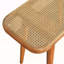 Banc en bois et rotin Larissa, beige et brun