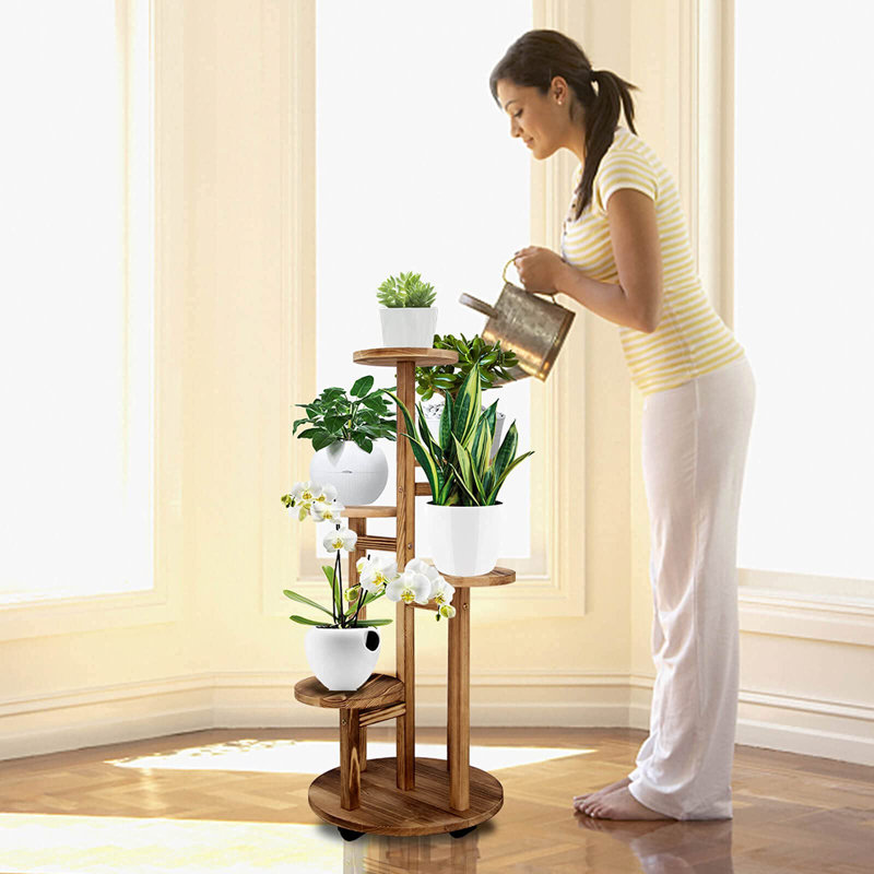 Nathanil Plant Stand, Brown