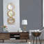 Miroir mural 3 pièces dans un cadre rectangulaire doré, décoration murale pour le salon de la chambre à coucher