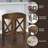 Takengon Upholstered Counter Stool with Solid Wood Frame