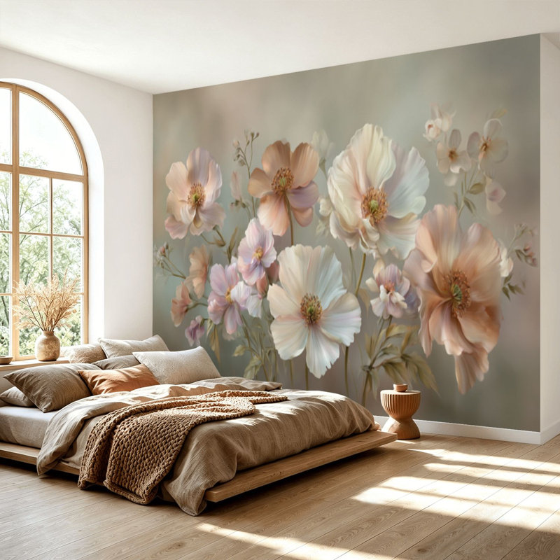 Papier peint adhésif auto-adhésif moderne pour la chambre à coucher Peel and Stick L 69 po x l 96 po