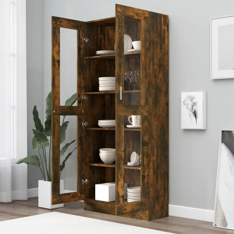 Rahn Display Cabinet, Dark Brown