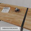 Table de salle à manger rectangulaire moderne industrielle pour la maison et la cuisine, pouvant accueillir de 4 à 6 personnes