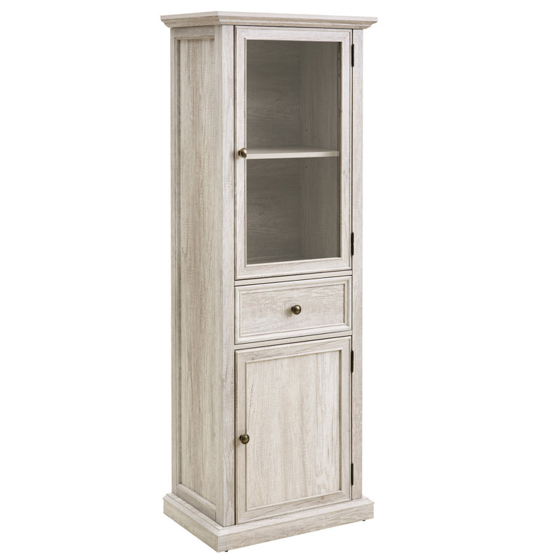 Armoire de rangement avec tiroir et tablettes - blanc, convient à diverses pièces, y compris le bureau blanc, le buffet, le salon, la cuisine et la salle à manger