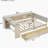 Wooden Platform Bed with Storage Shelves, Drawers, Charging Station, and Pillow-Headboard-130660628