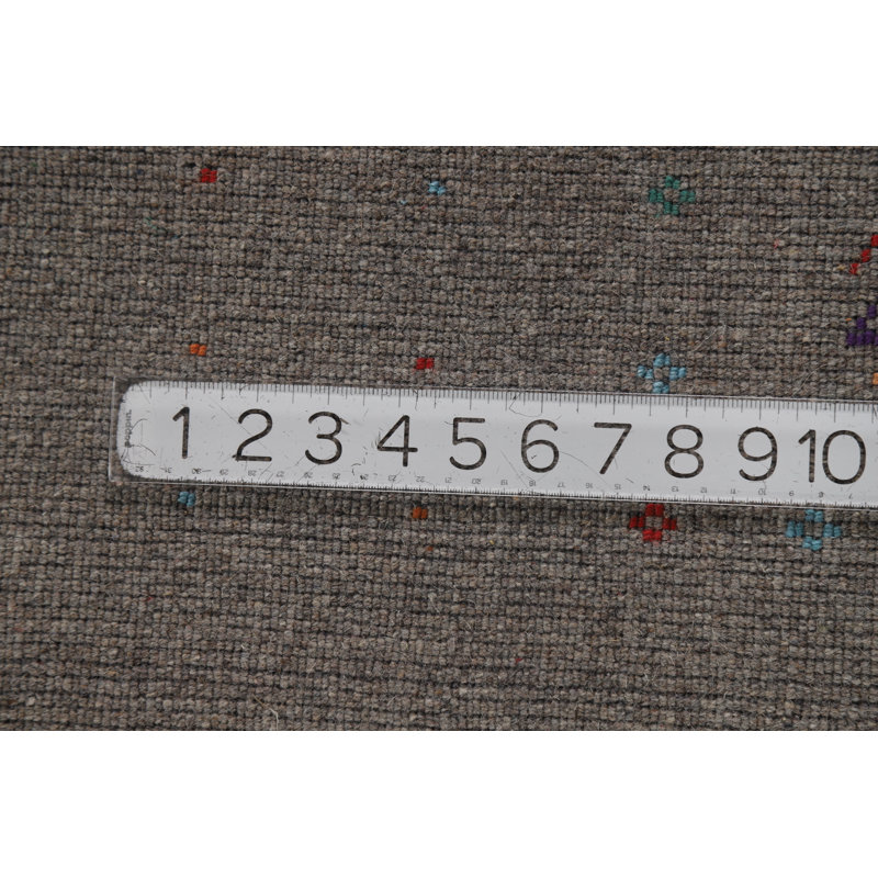 Handmade Gray Gabbeh Oriental Area Rug 5x8