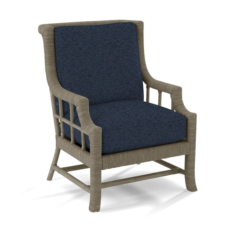 Fauteuil Lafayette, Pierre de foyer, Bleu marine de base; 0317-61