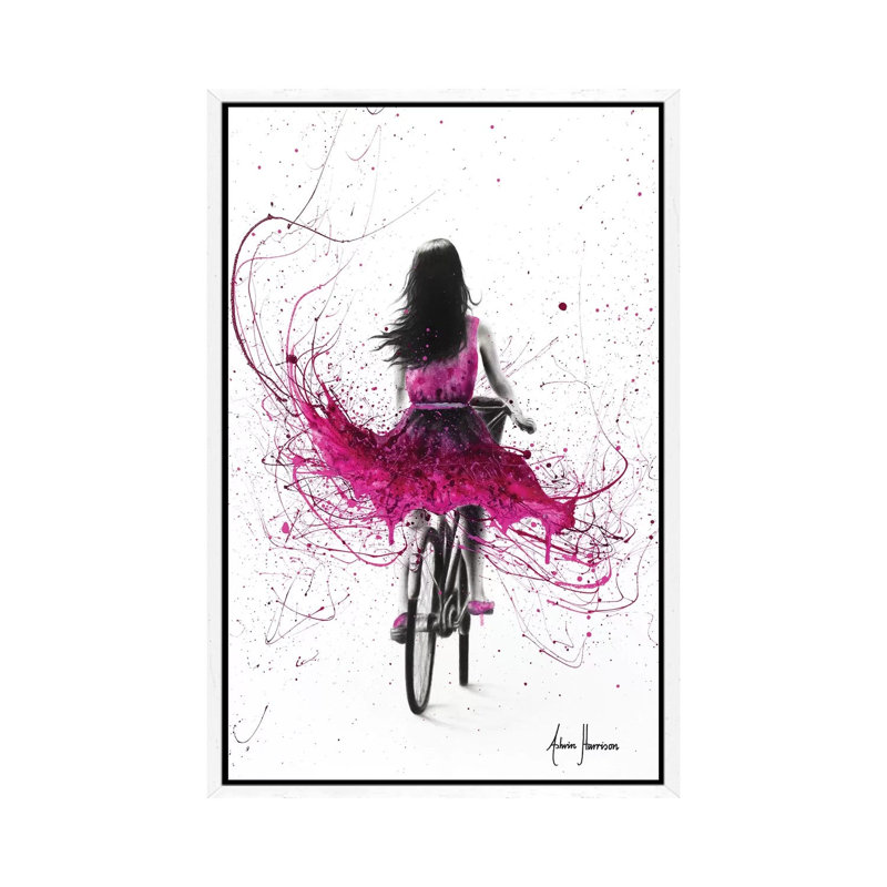 Quintessential Cycle by Ashvin Harrison - Print on Canvas, 152.5 cm H x 101.5 cm W, White Framed