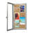 Small Enclosed Cork Bulletin Board w/ Lock & Key