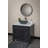 Eden Bath 13'' Gray Stone Oval Bathroom Sink