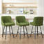 Swivel Counter Stool with Metal Frame-395802740